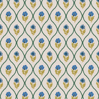 Trellis Floral Crème Gold