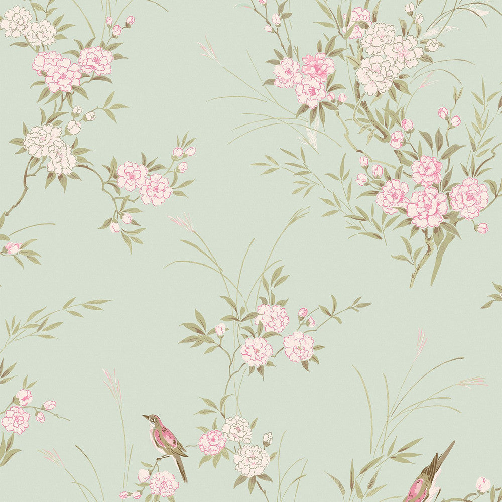Bird Chinoiserie Wallpaper