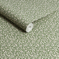 Joules Ditsy Floral Print Green Wallpaper