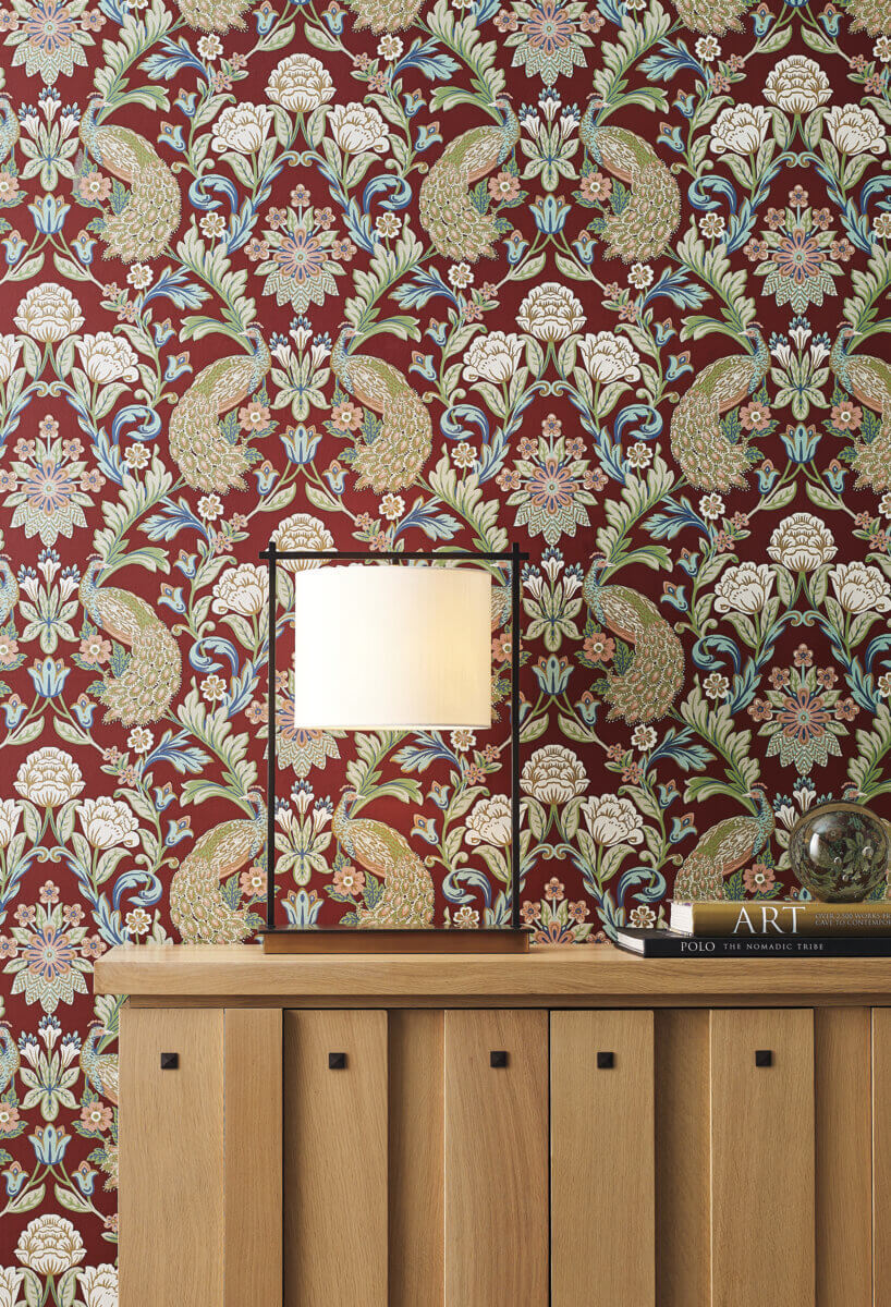 Arts & Crafts Plume Dynasty Burgundy