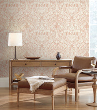 Arts & Crafts Lockwood Damask Pink