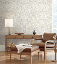 Arts & Crafts Lockwood Damask Taupe