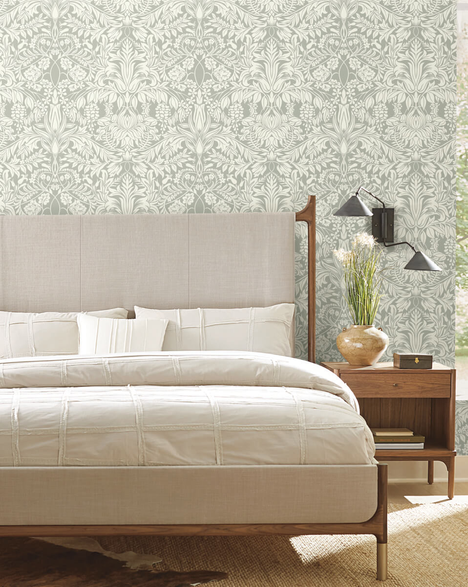 Arts & Crafts Lockwood Damask Sage