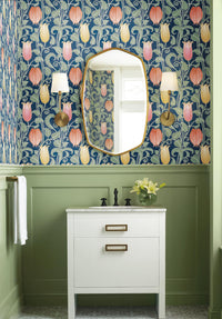 Arts & Crafts Canterbury Bells Navy