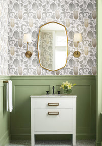 Arts & Crafts Canterbury Bells Grey