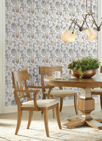 Arts & Crafts Canterbury Bells Grey