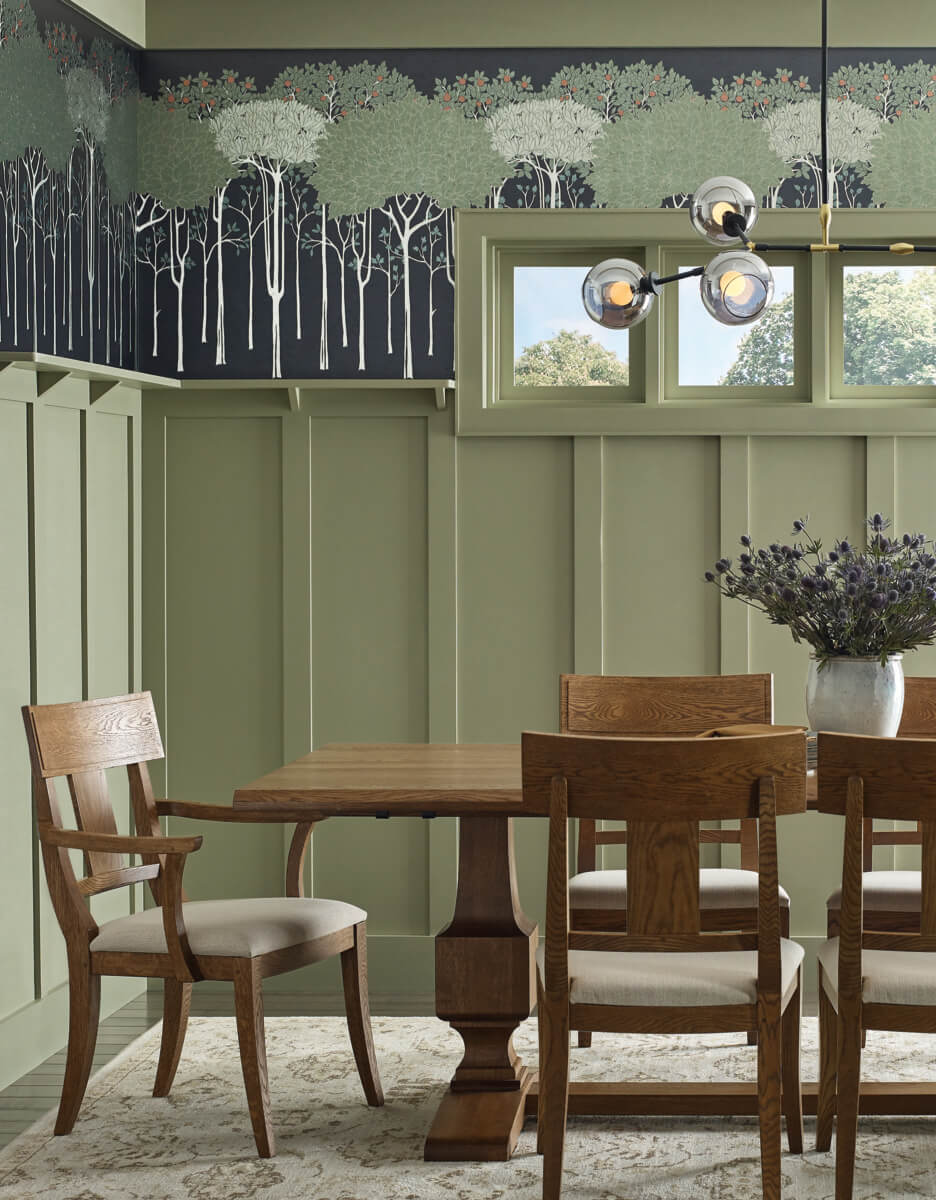 Arts & Crafts Oakwood Grove Black