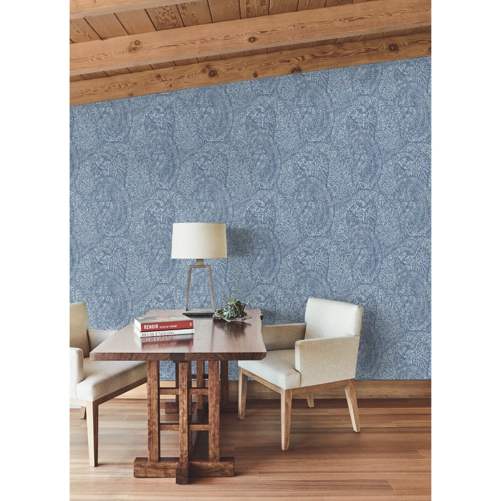 Boho Luxe Kashmir Dreams Paisley Blue