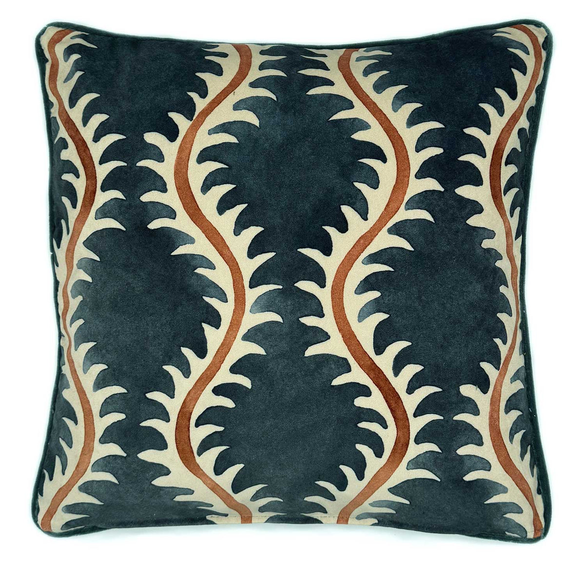 Cushion Helter Skelter Velvet Ink