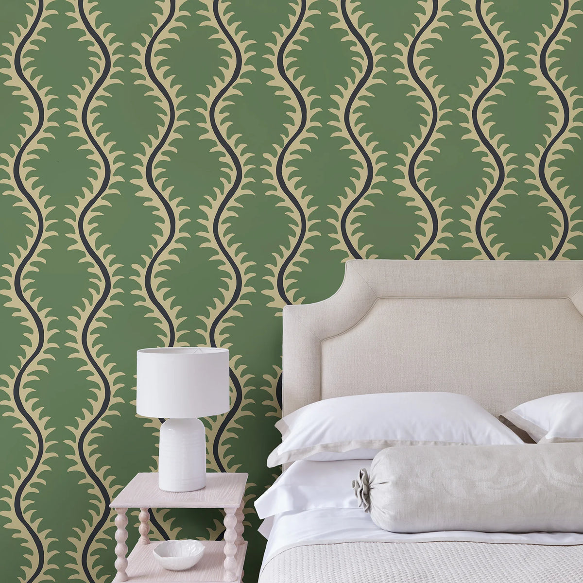 Helter Skelter Wallpaper - Sage