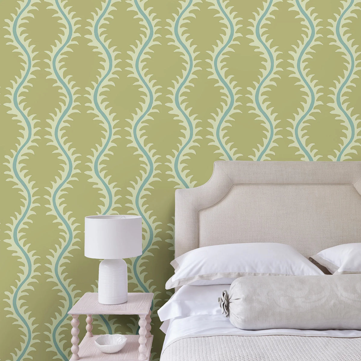 Helter Skelter Wallpaper - Pistachio