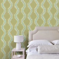 Helter Skelter Wallpaper - Pistachio