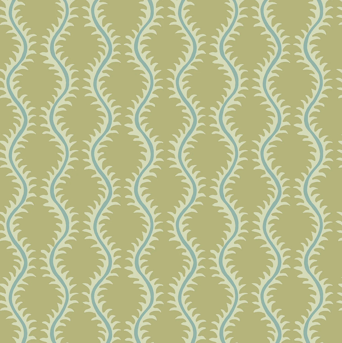 Helter Skelter Wallpaper - Pistachio