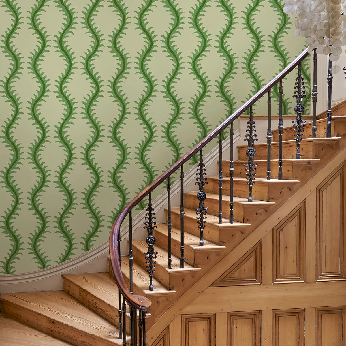 Helter Skelter Wallpaper - Emerald