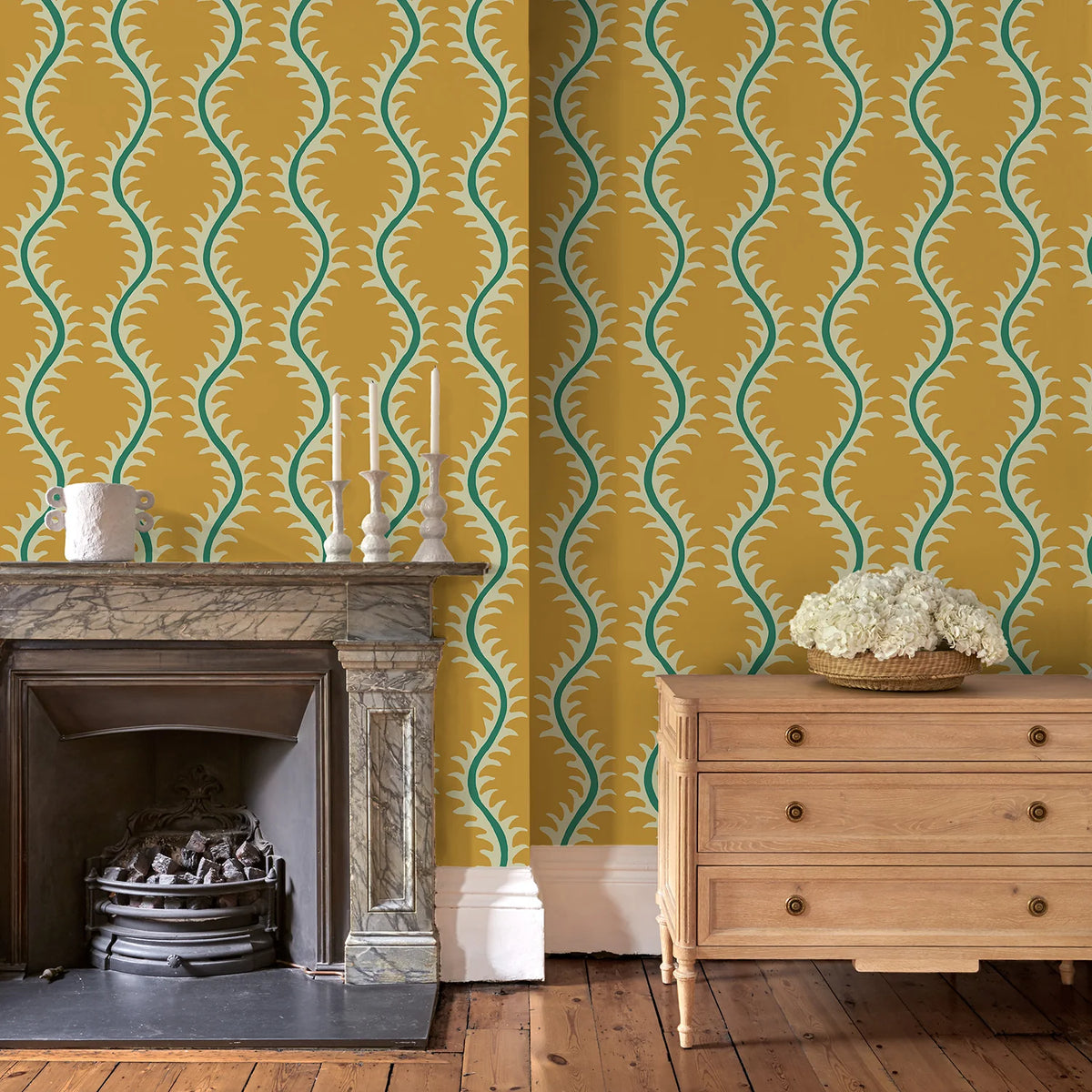 Helter Skelter Wallpaper - Saffron