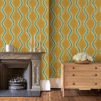 Helter Skelter Wallpaper - Saffron