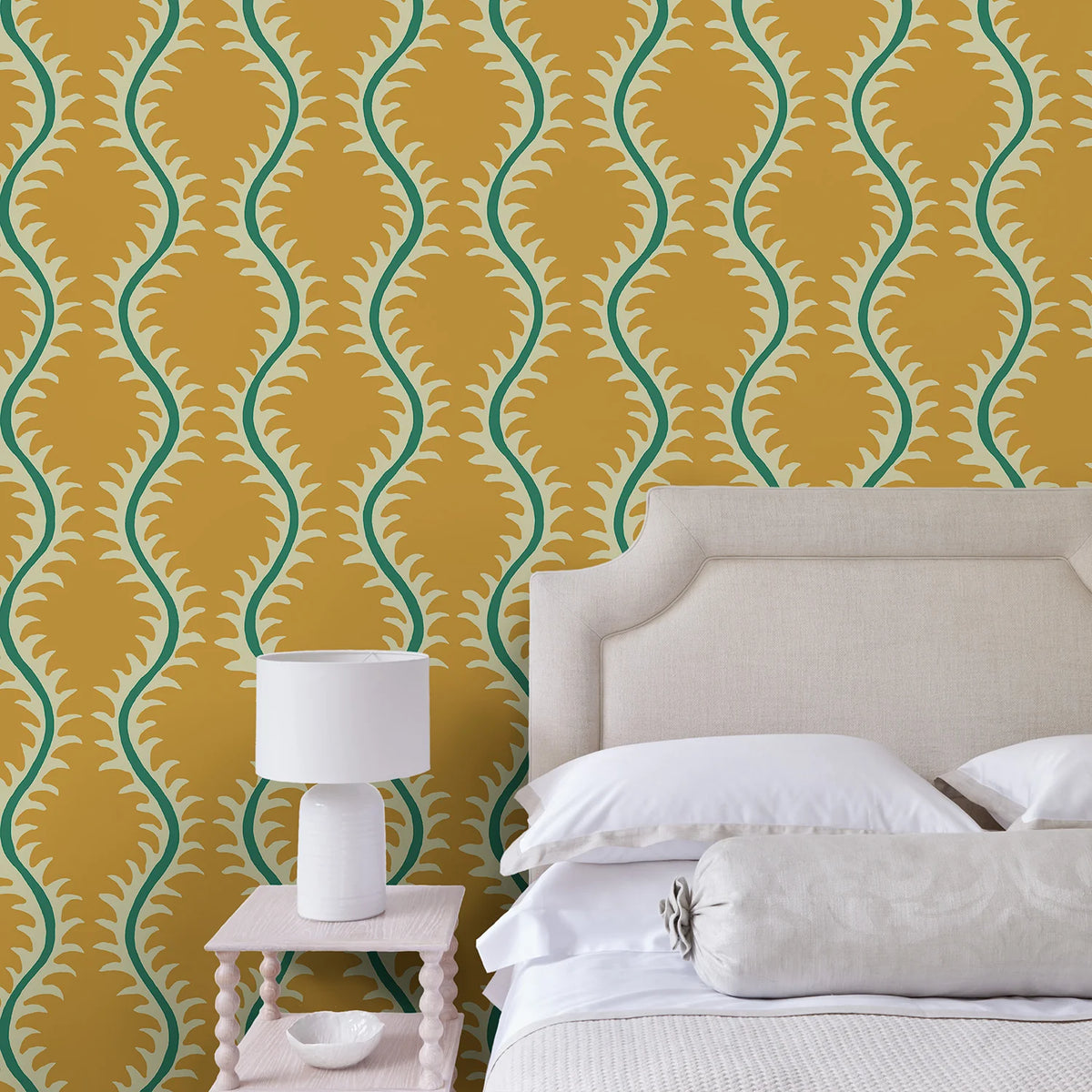 Helter Skelter Wallpaper - Saffron