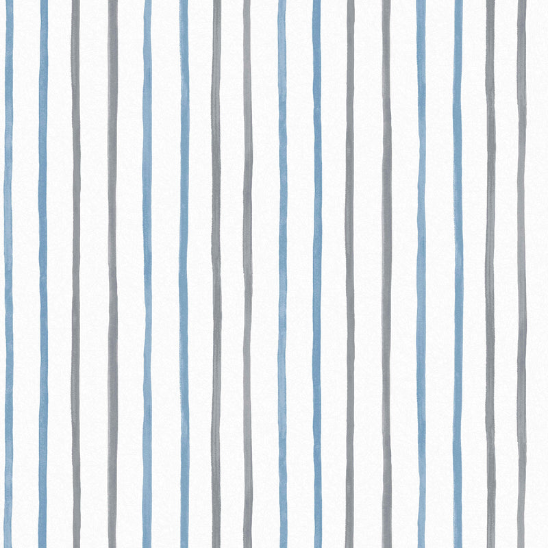 Painterly Stripe - Blue