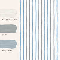 Painterly Stripe - Blue