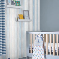 Painterly Stripe - Blue