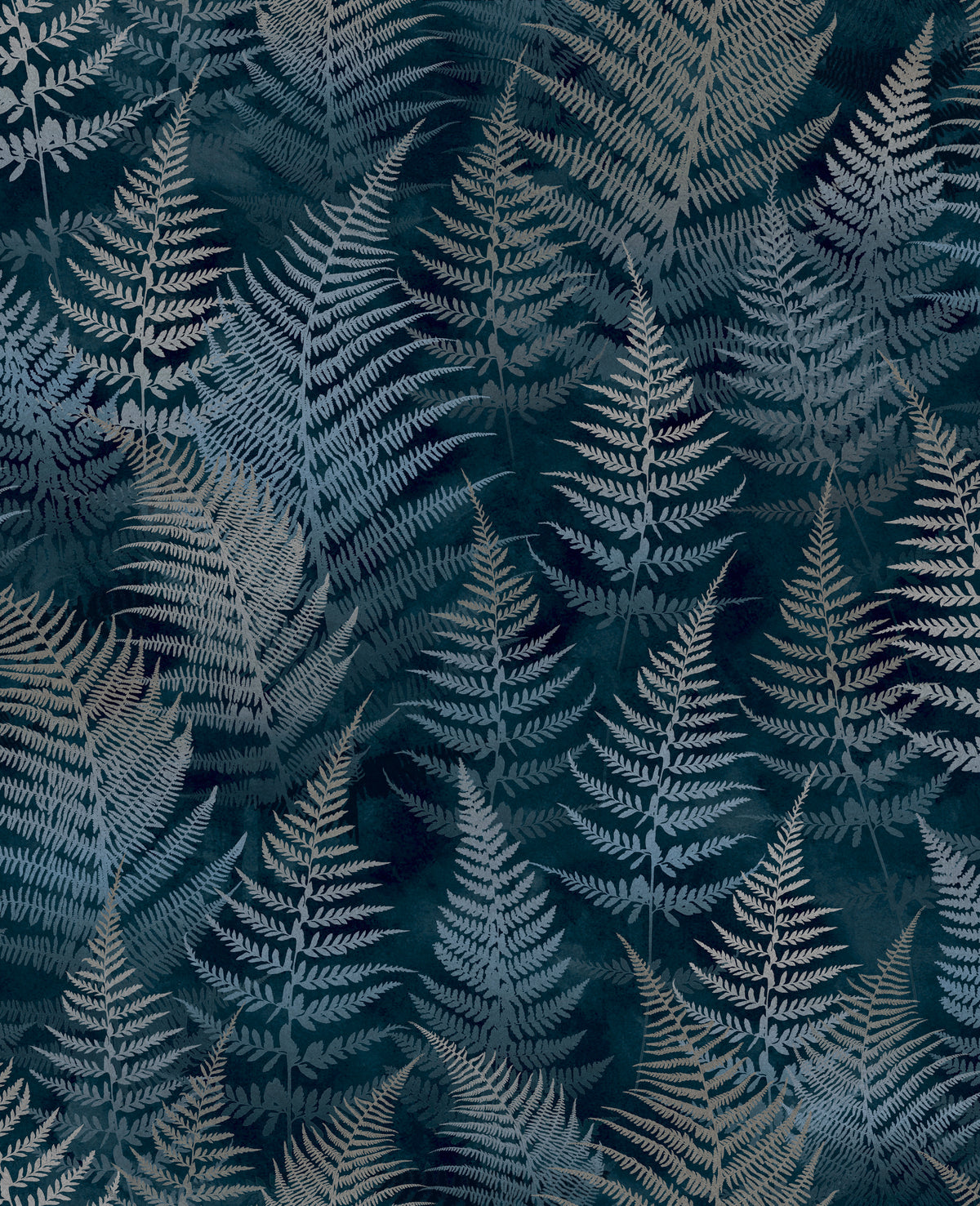 Woodland Fern French Navy