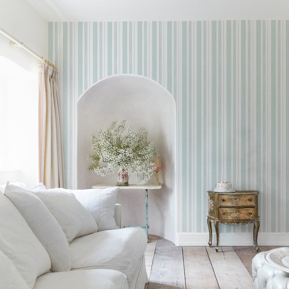 Watercolour Stripe Wallpaper
