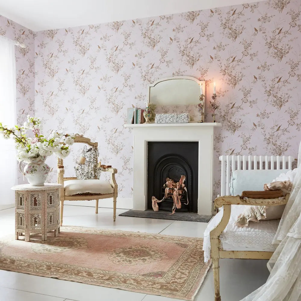 Bird Chinoiserie Wallpaper