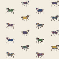 Joules Regal Horse Print Cream/Multi Wallpaper