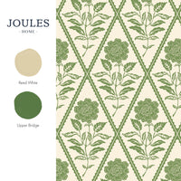 Joules Juliette Floral Print Cream/Green Wallpaper