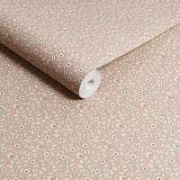 Joules Ditsy Floral Print Soft Pink Wallpaper