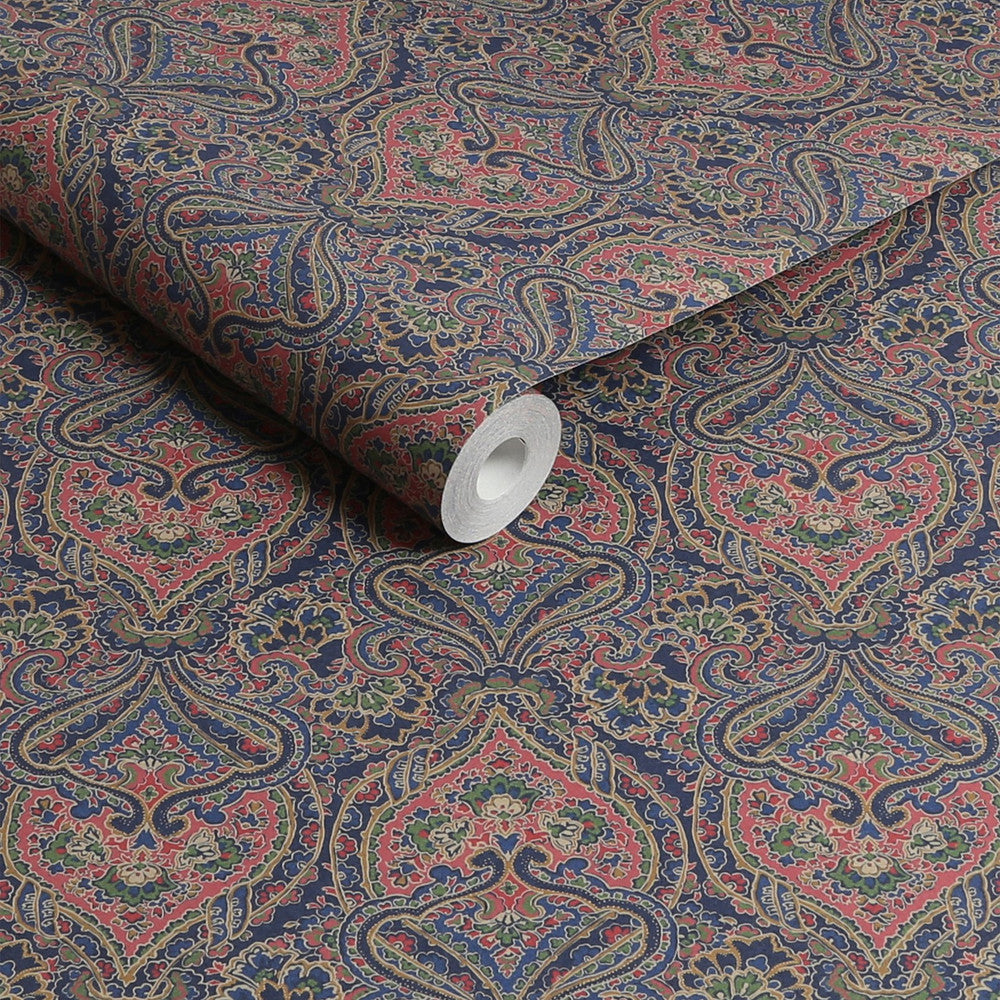 Joules Opulent Paisley Print Navy/Multi Wallpaper