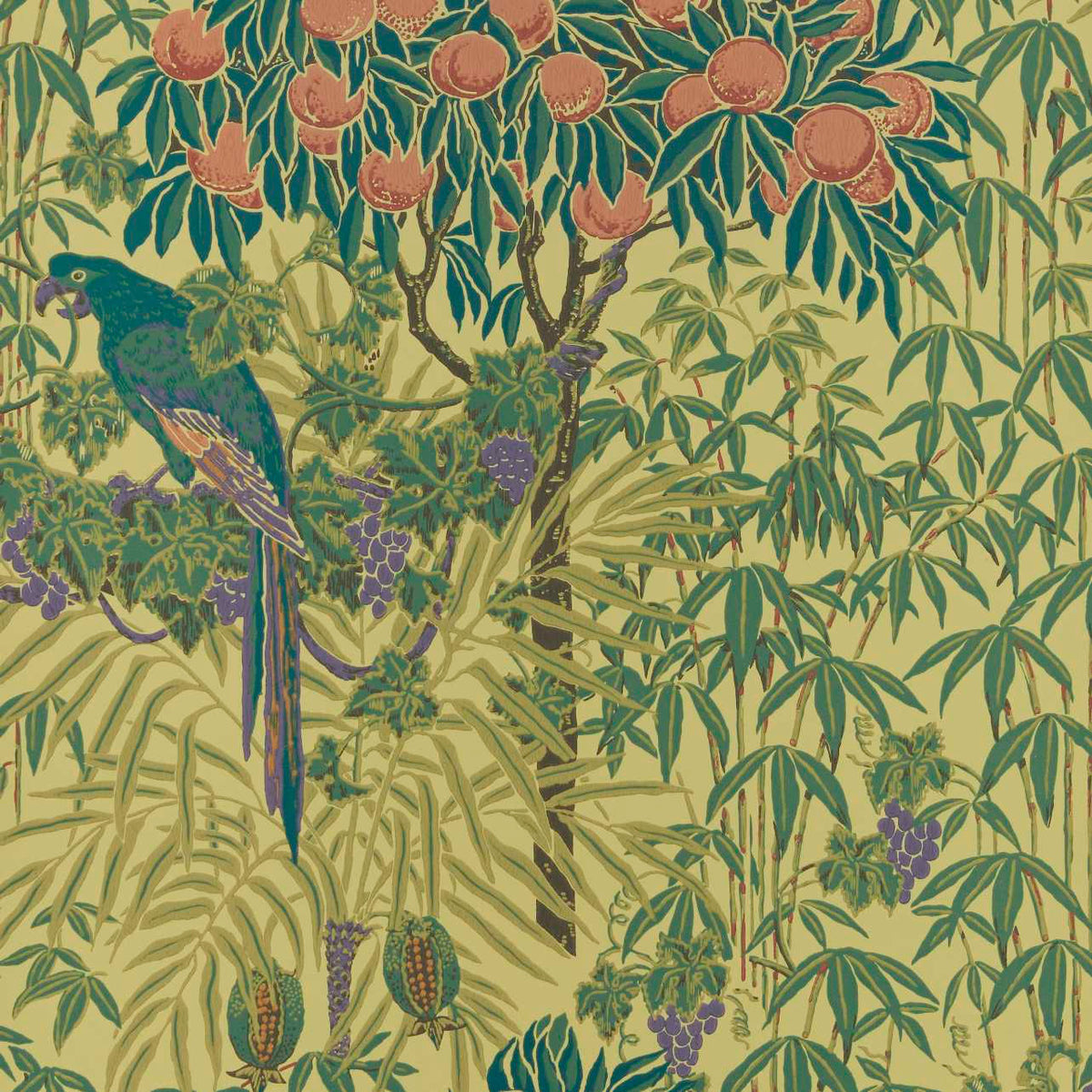 1838 Wallcoverings V&A Decorative Papers Macaw