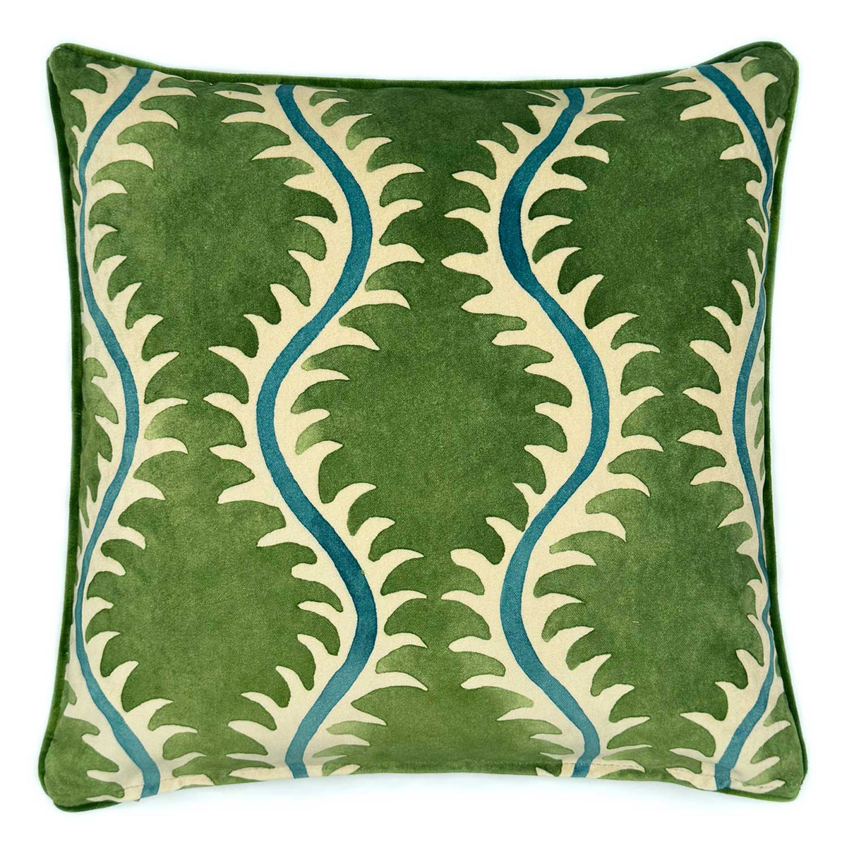 Cushion Helter Skelter Velvet Grass