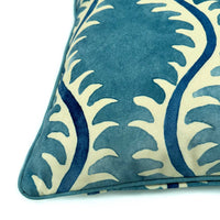 Cushion Helter Skelter Velvet Ocean