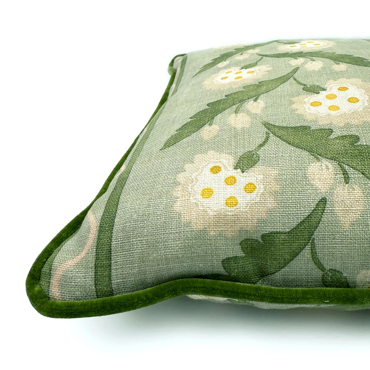 Polly Stripe Cushion Moss