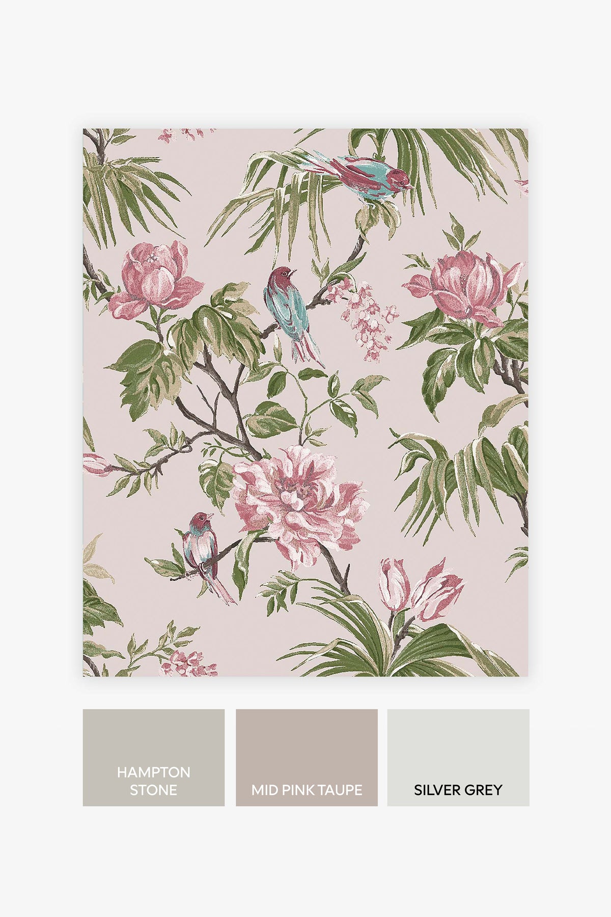 Birds & Blooms Mauve