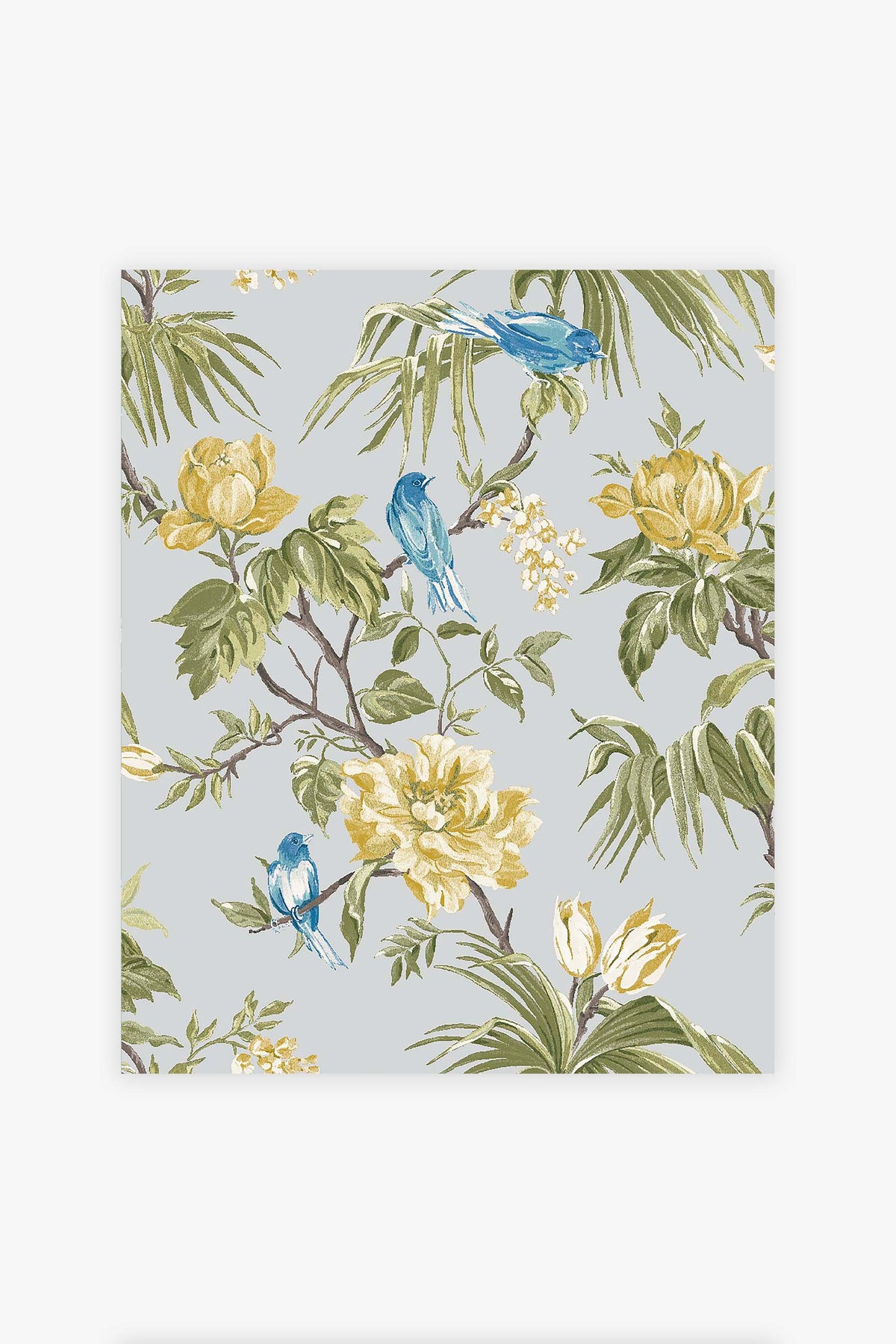 Birds & Blooms Grey