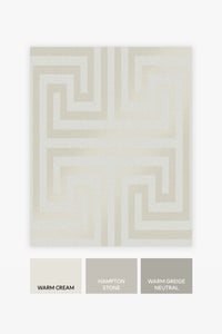 Metallic Greek Key Neutral