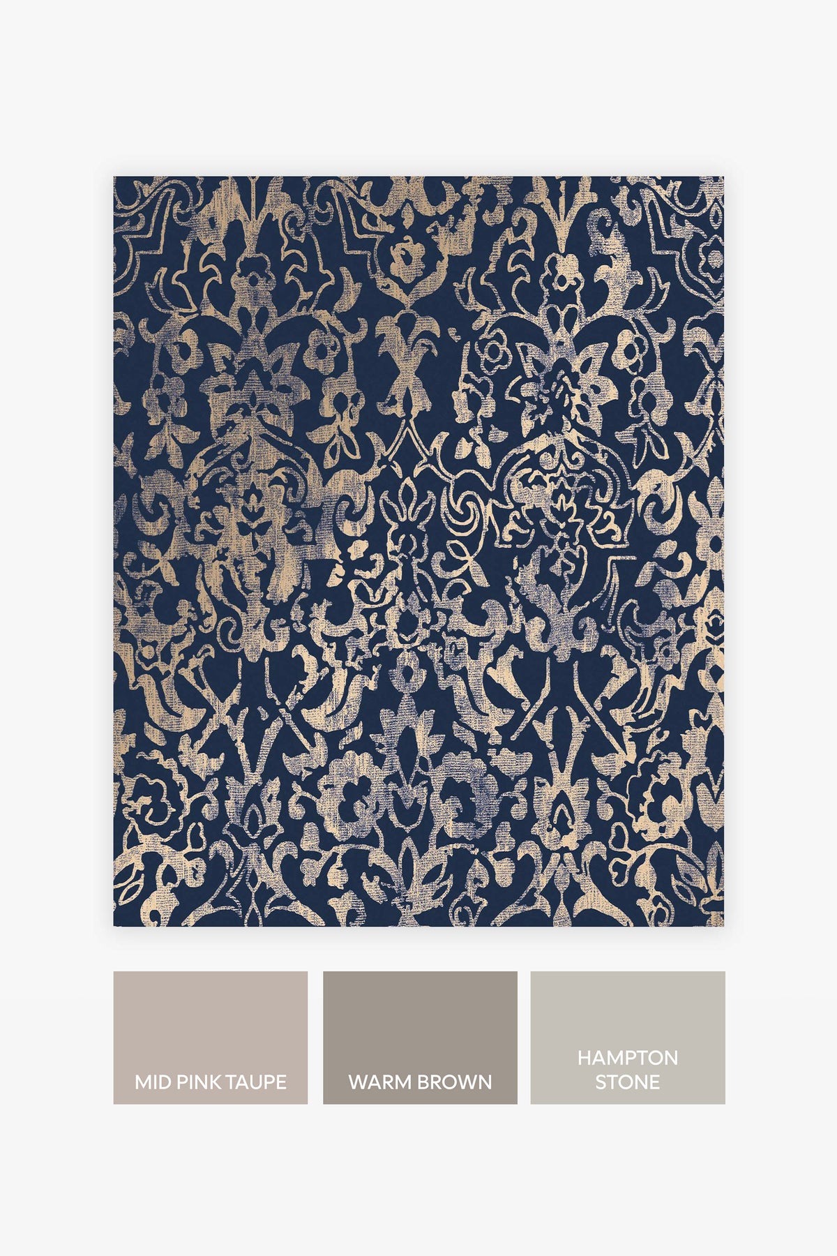 Majestic Damask Navy