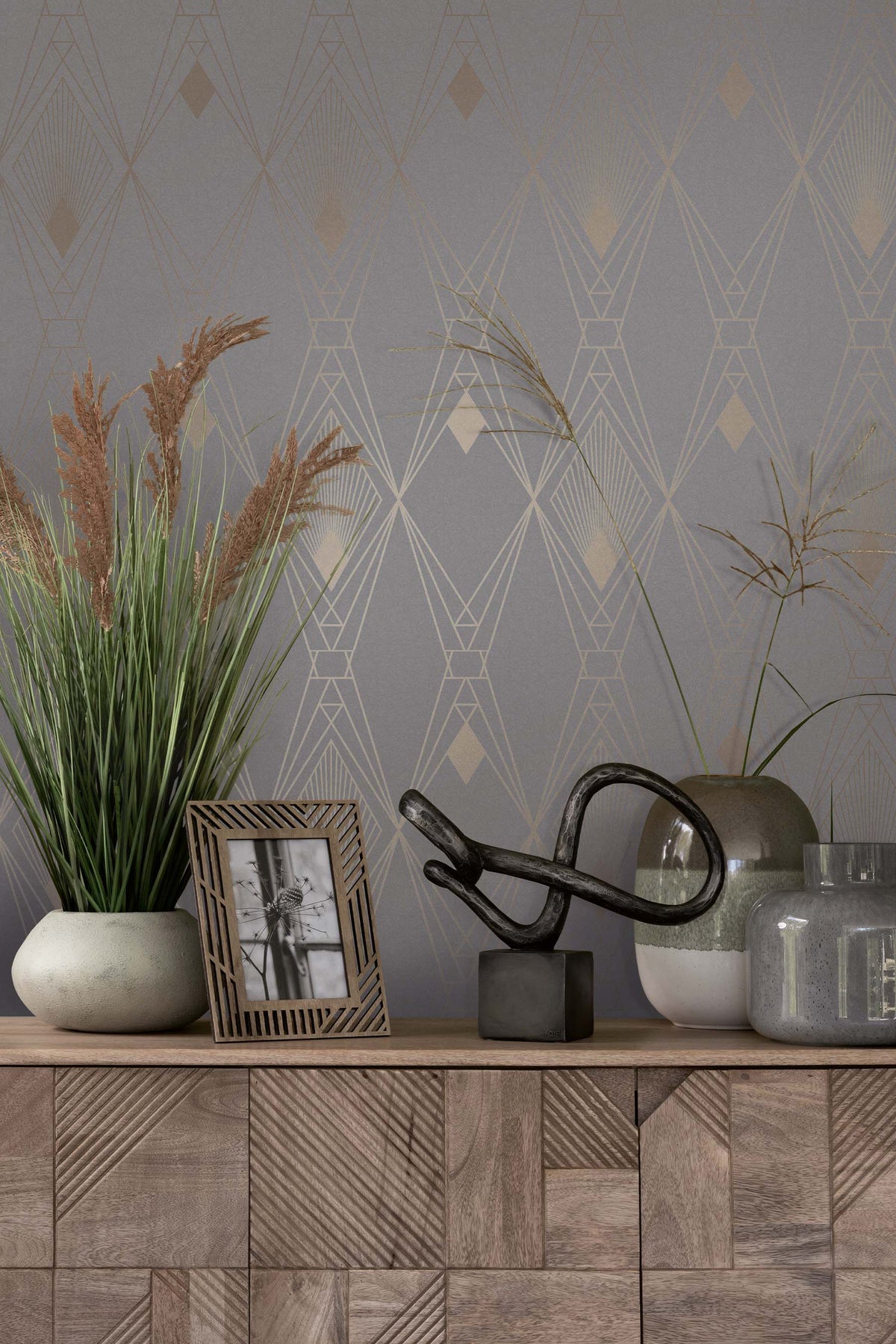 Deco Geometric Grey