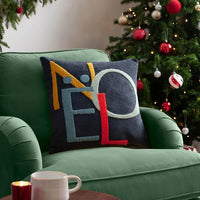 Multicolour Noel Square Cushion