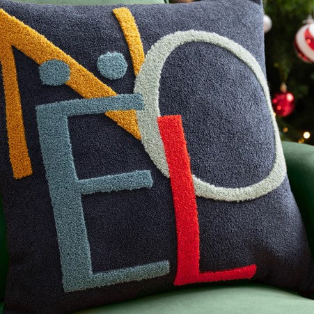 Multicolour Noel Square Cushion