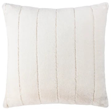 Faux Fur Cream Cushion Cream